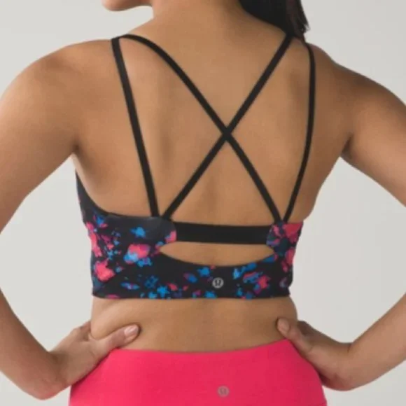 Lululemon Mesh High-Neck Sports Bra - Size 6 - Picture 2 of 7